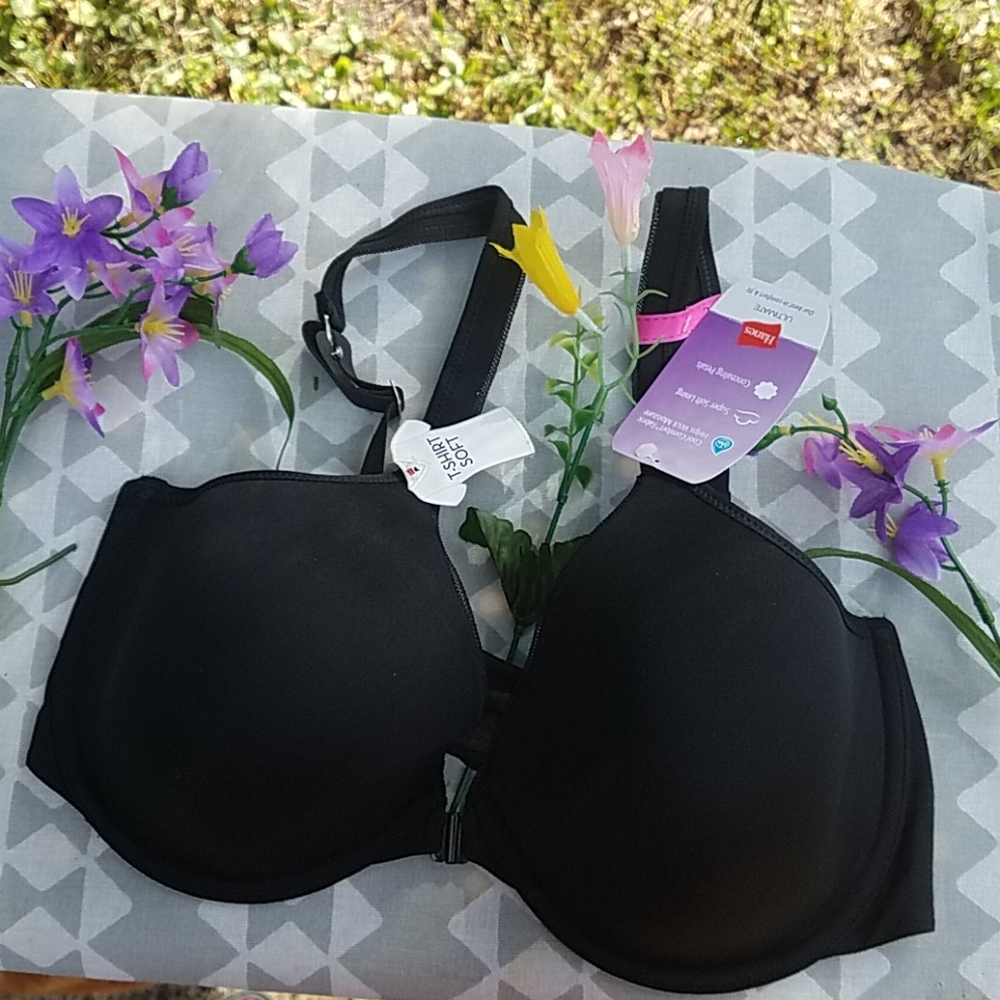 Hanes Black Bra 36D
